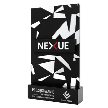 Statuetka biznesowa - Podziękowanie za współpracę - wys. 26,5 cm - DTA225