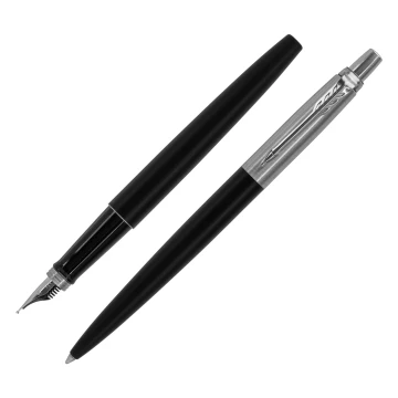 Zestaw Parker pióro wieczne + długopis Jotter Core Bond Street czarny CT - rozmiar M (medium) - PAR236-DUO-PRO