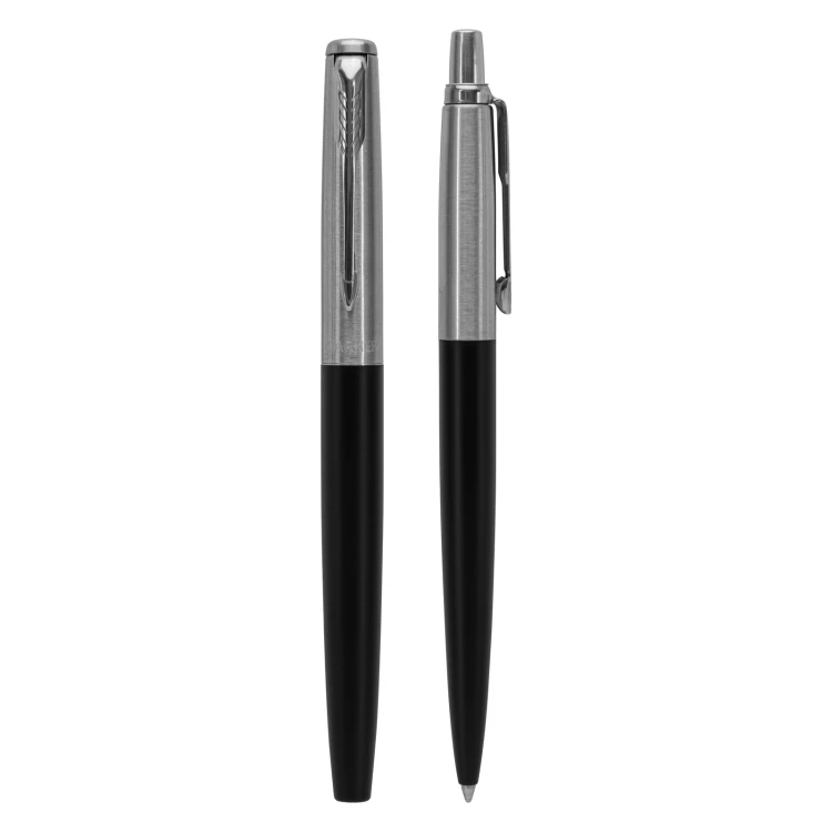 Zestaw Parker pióro wieczne + długopis Jotter Core Bond Street czarny CT - rozmiar M (medium) - PAR236-DUO-PRO