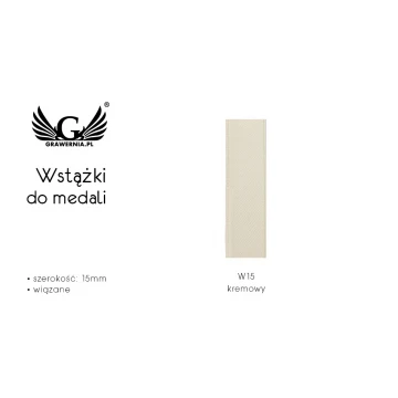 Wstążki wiązane do medali - szerokość 15mm - WS007