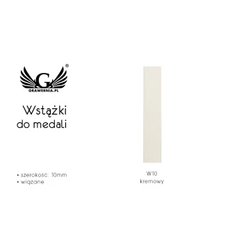 Wstążki wiązane do medali - szerokość 10mm - WS008
