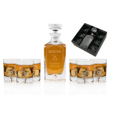 Zestaw do whisky z grawerem - LAMBERT - KAR046